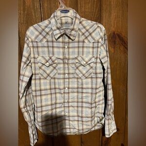 American Eagle western button up shirt size small
